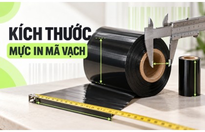 Tổng hợp kích thước mực in mã vạch phổ biến hiện nay