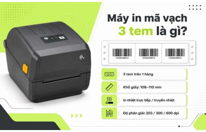 10 Máy in mã vạch 3 tem chất lượng giá tốt hiện nay