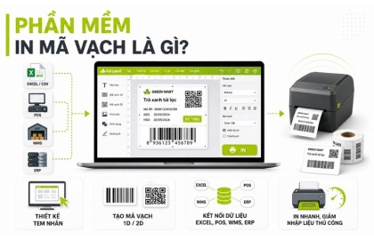 Phần mềm in mã vạch là gì? Tổng hợp các phần mềm thiết kế mã vạch, tem nhãn phổ biến