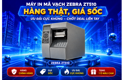 Hàng Thật – Giá Sốc – Ưu Đãi Cực Khủng Máy in mã vạch ZT510